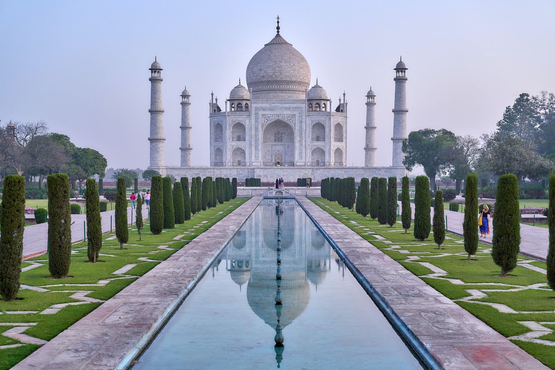 Taj Mahal, a UNESCO World Heritage Site. 